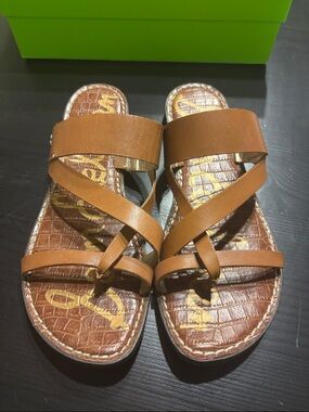 Sam Edelman Gael Crisscross Slide Sandals - Women’s Size 8.5